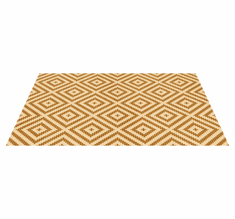 Tapis vinyle géométrique style texturé en diamant - TenStickers