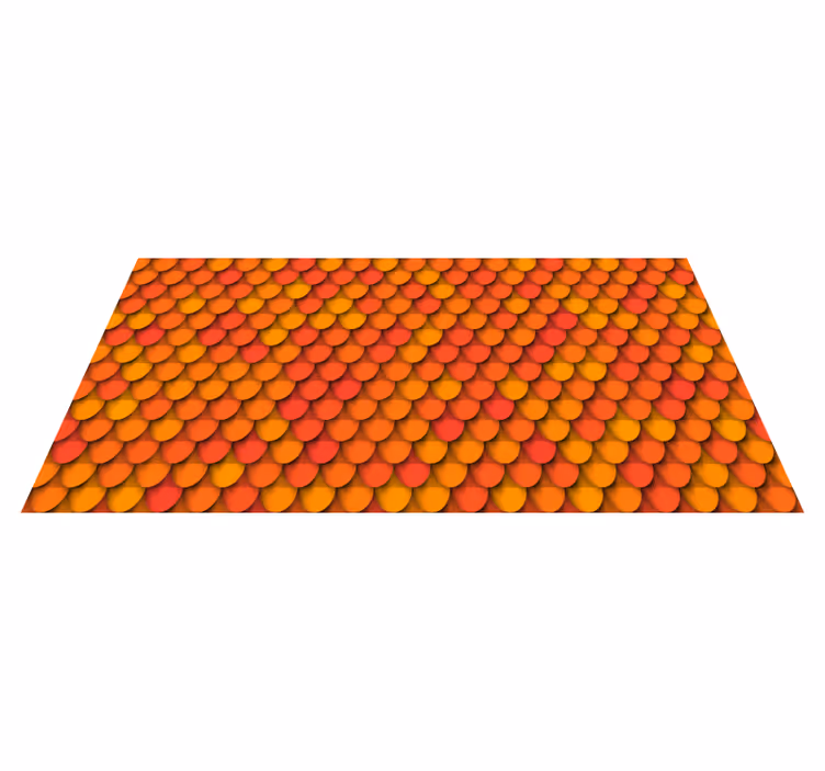 Tapis vinyle texture motif d'écailles d'automne - TenStickers
