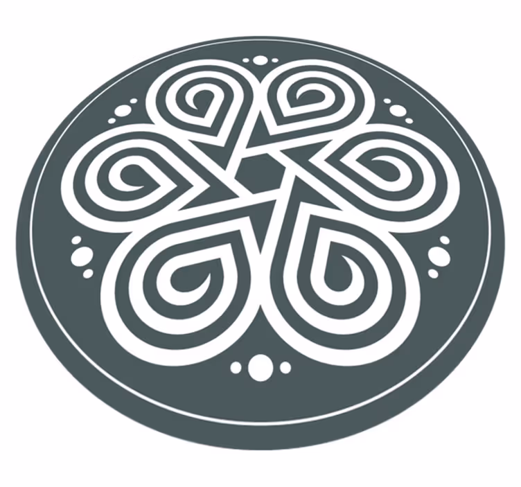 Tapis vinyle mandala mandala celtique - TenStickers