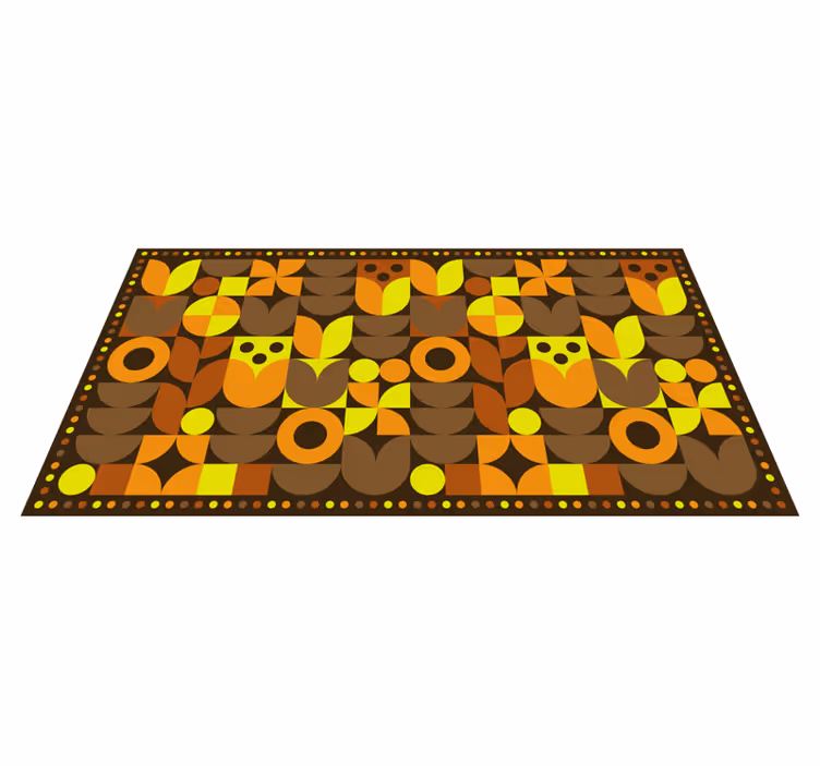 Tapis vinyle carreaux de ciment conception de carreaux rétro - TenStickers