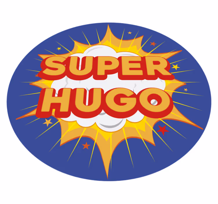 Tapis vinyle personnalisé explosion de super-héros - TenStickers