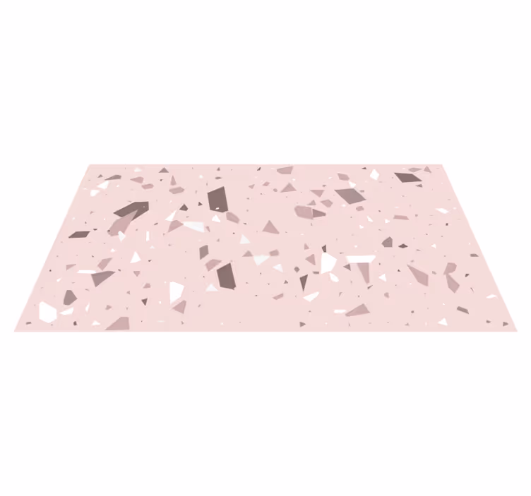 Tapis vinyle géométrique terrazzo géométrique - TenStickers