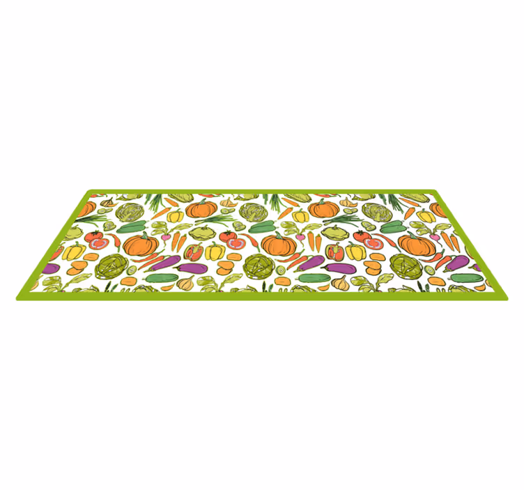 Tapis vinyle plantes récolte de légumes - TenStickers