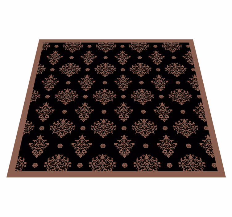 Tapis vinyle retro vinylee rétro baroque - TenStickers