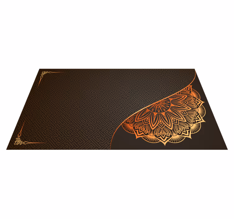 Tapis vinyle mandala conception de coin de mandala - TenStickers
