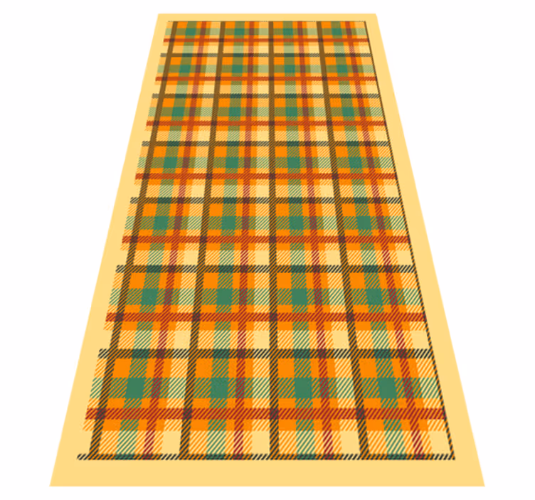 tapis vinyle minimaliste vinylee or écossais - TenStickers