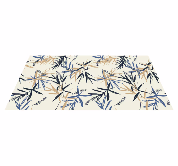 Tapis vinyle plantes motif botanique en bambou - TenStickers