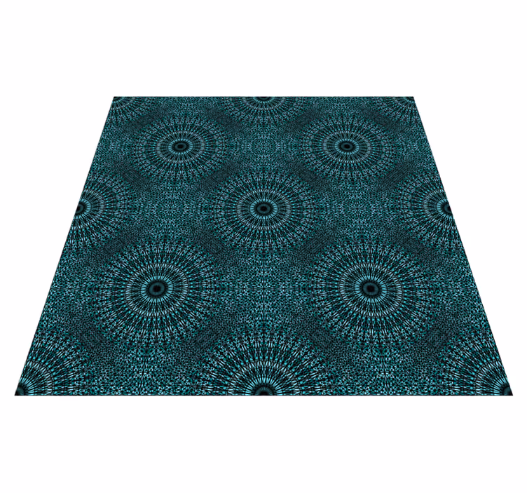 Tapis vinyle mandala éclat de mandala - TenStickers
