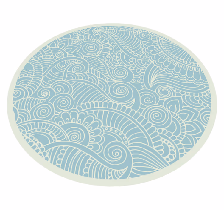 Tapis vinyle mandala mandala tourbillonnant - TenStickers