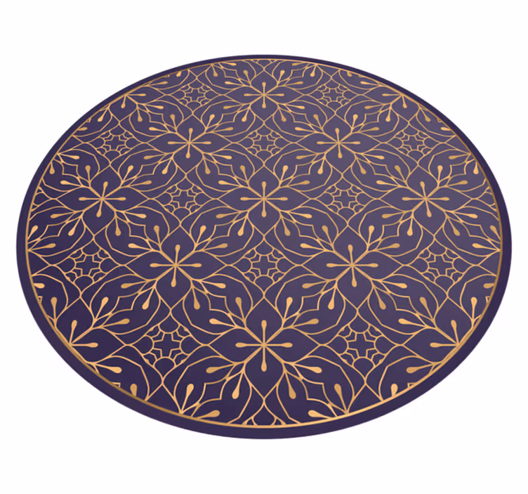 Tapis vinyle mandala élégance florale mandala - TenStickers