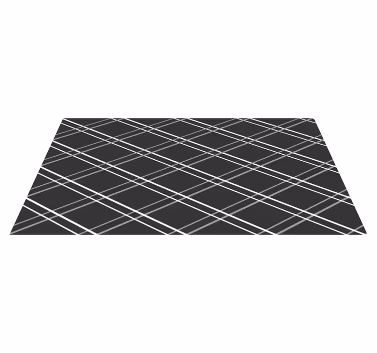 Tapis vinyle géométrique motifs de lignes géométriques - TenStickers
