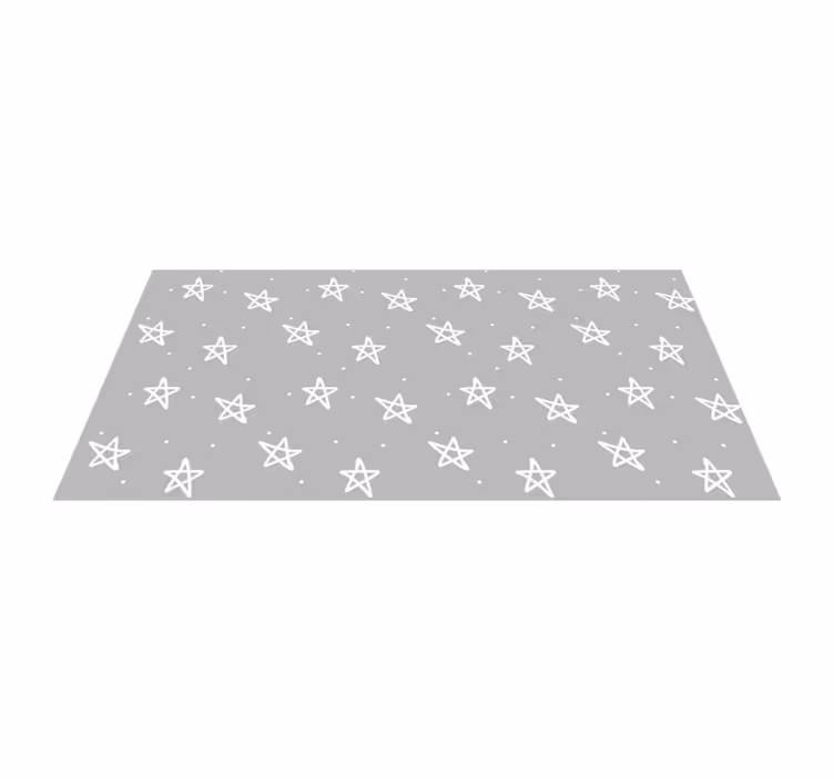 Tapis vinyle autres tapis motif étoile argentée - TenStickers