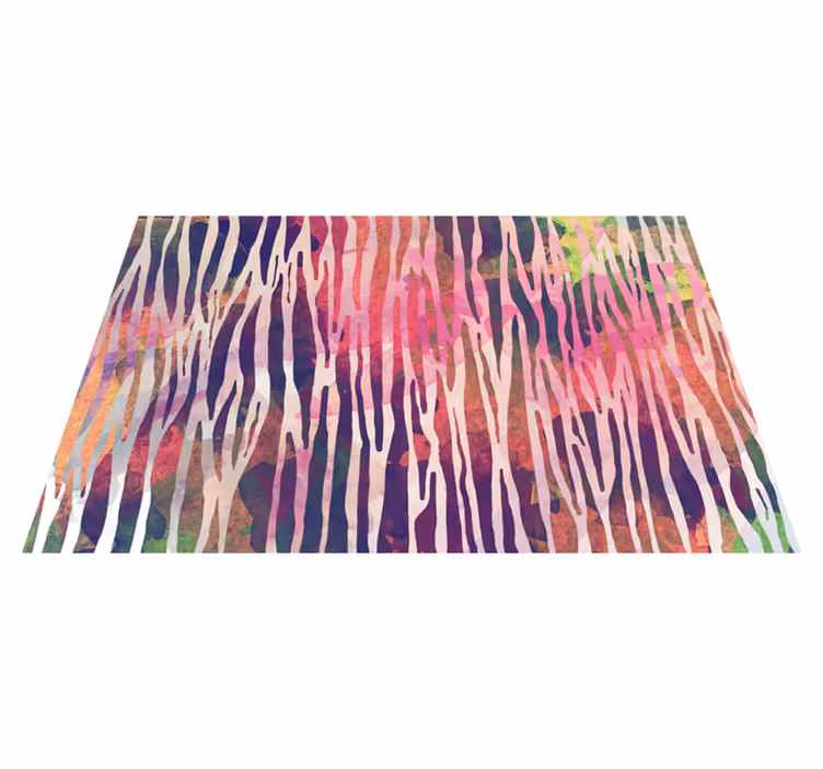 Tapis vinyle rayures spectre rayé abstrait - TenStickers