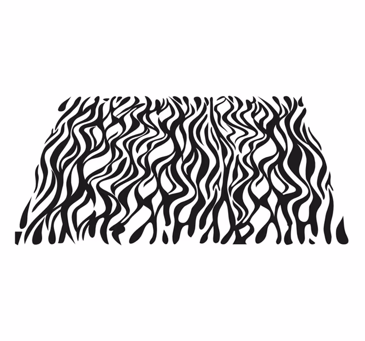 Tapis vinyle motif animal motif inspiré du zèbre - TenStickers