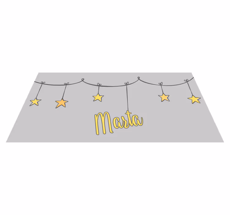 Tapis vinyle personnalisé étoilé personnalisé - TenStickers