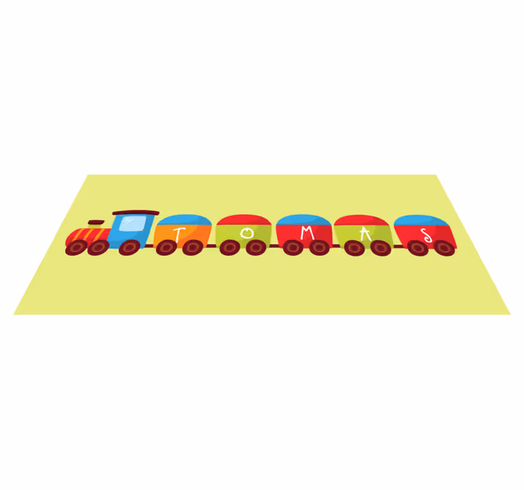 Tapis vinyle personnalisé train personnalisé - TenStickers