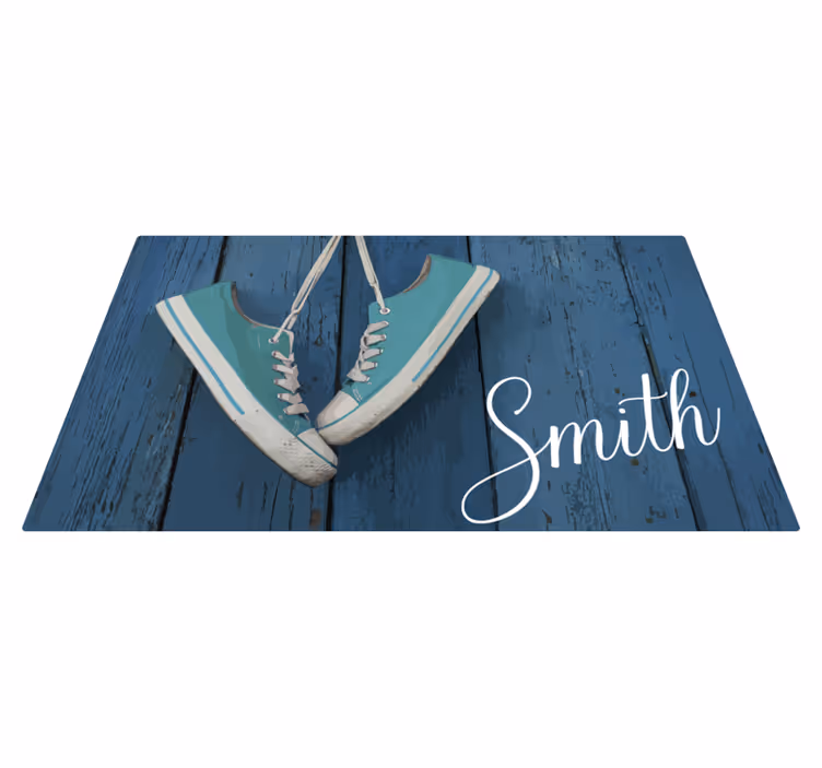 Tapis vinyle texture personnalisation des baskets - TenStickers