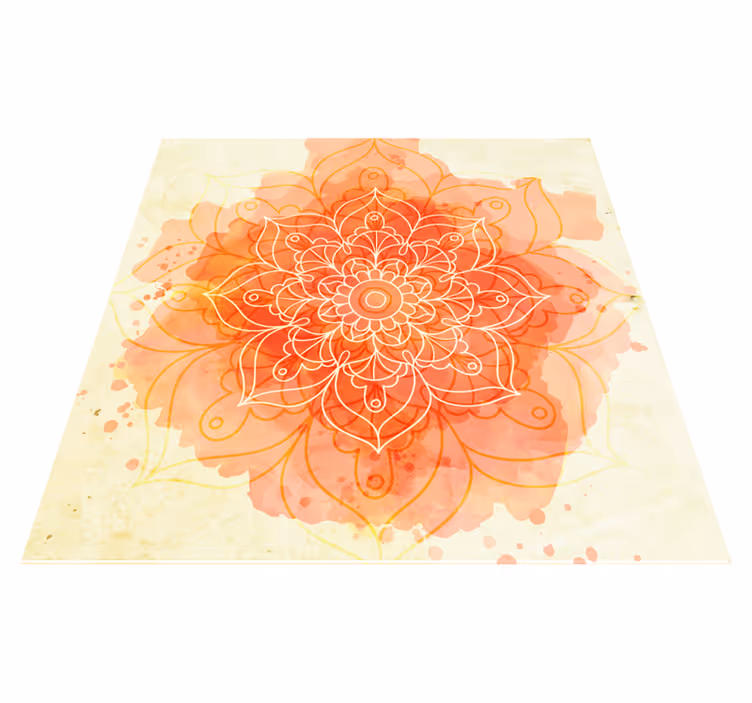 Tapis vinyle Conception de mandala de lotus - TenStickers
