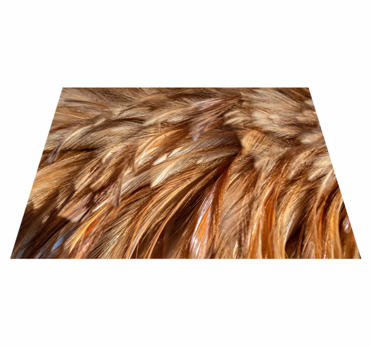 Tapis vinyle motif animal fourrure tourbillonnante - TenStickers