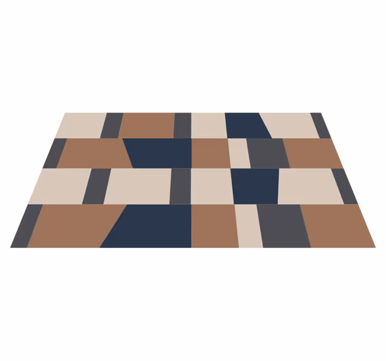 Tapis vinyle rayures motif à rayures géométriques - TenStickers