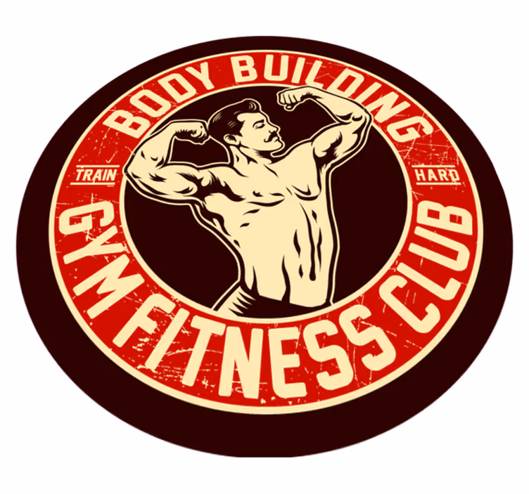 Tapis vinyle ado emblème du club de remise en forme - TenStickers
