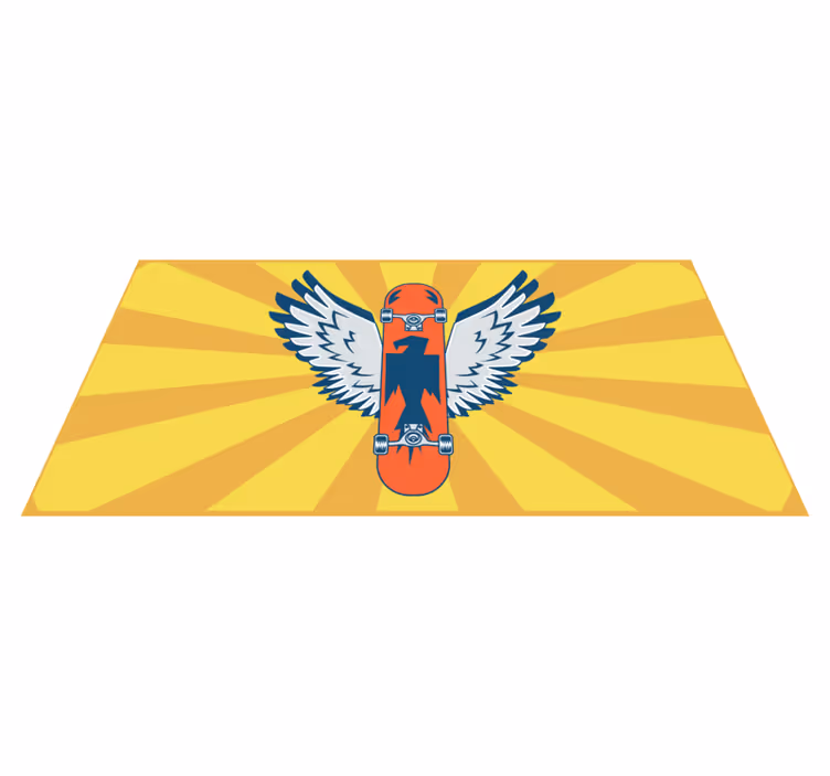 Tapis vinyle autres tapis décor d'ailes de skateboard - TenStickers