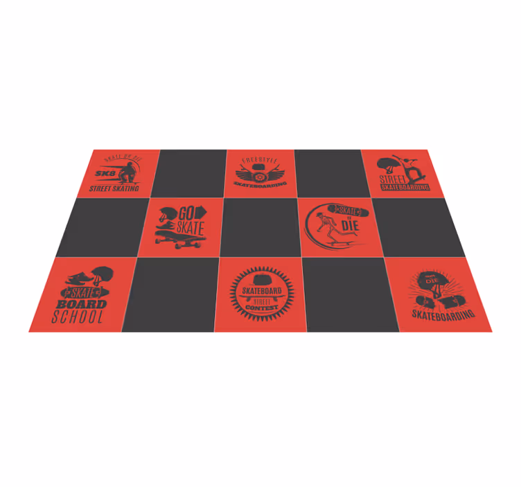 Tapis vinyle jeux sur le thème du skateboard - TenStickers