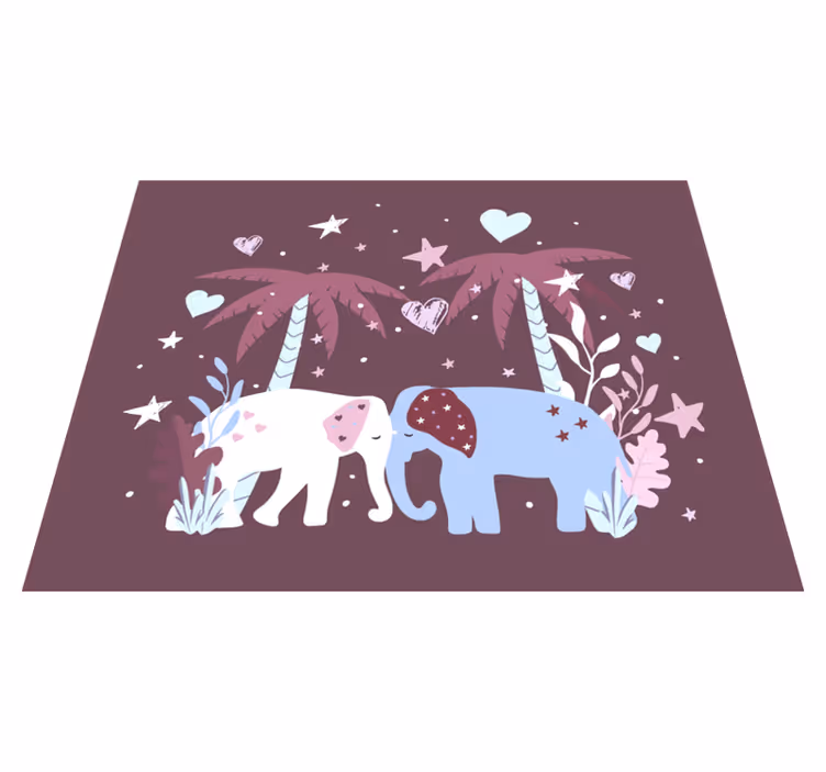 Tapis vinyle pour enfants safari pour enfants - TenStickers