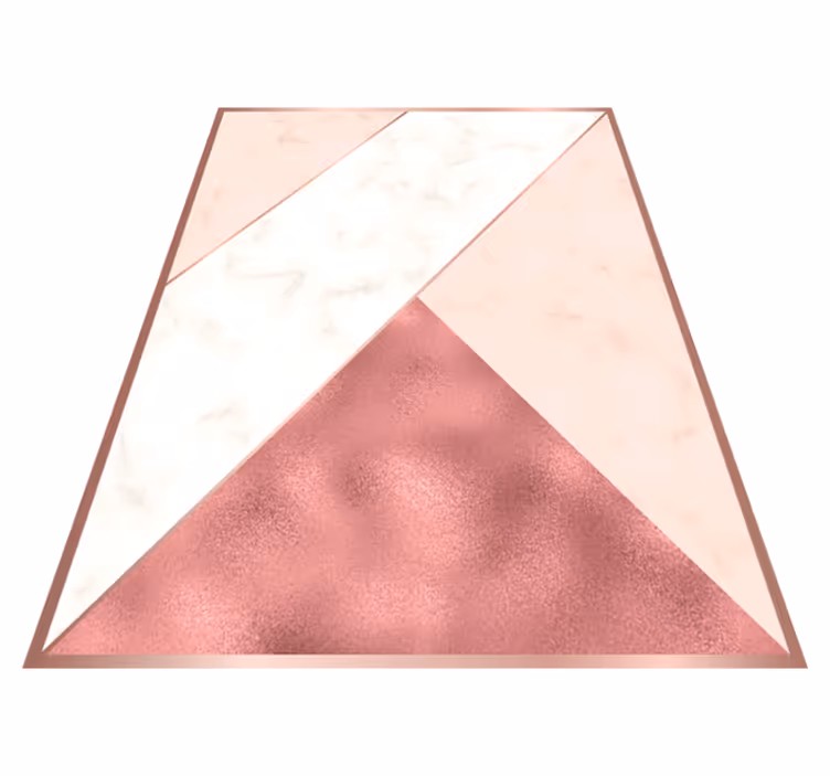 Tapis vinyle chambre marbre triangulaire - TenStickers