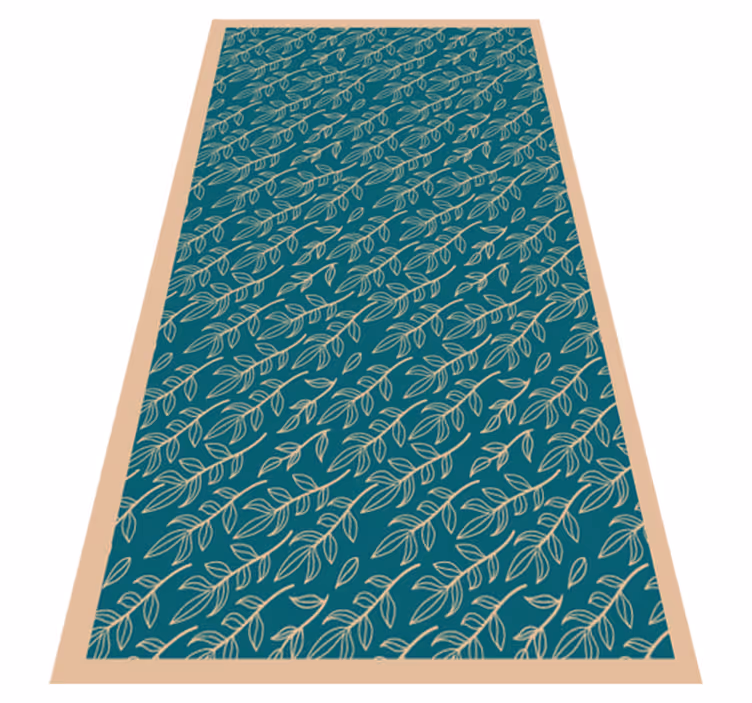 Tapis vinyle plantes feuilles vertes gracieuses - TenStickers