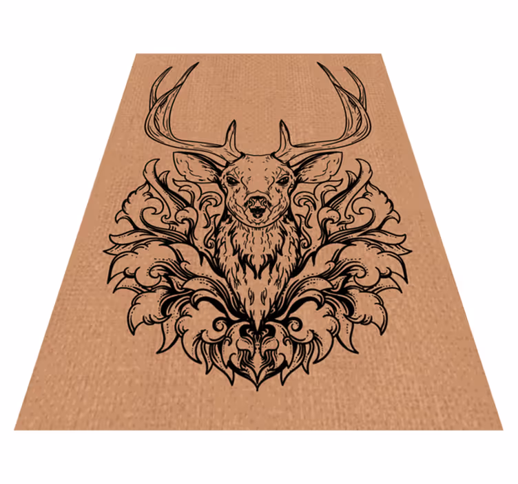 Tapis vinyle animal conception de cerf élégante - TenStickers