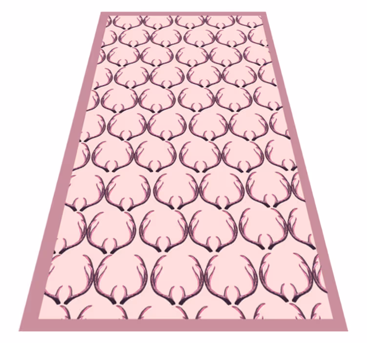 Tapis vinyle nordique élégant motif de bois de cerf - TenStickers
