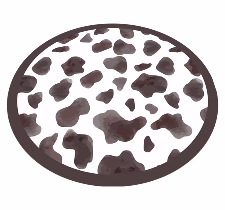 Tapis vinyle motif animal style cuir de vache - TenStickers