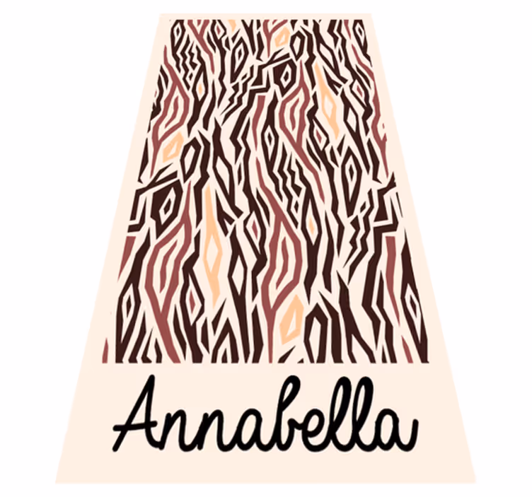 Tapis vinyle personnalisé motif animal stylisé - TenStickers