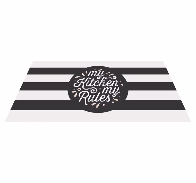 Tapis vinyle cuisine ma gastronomie mes directives - TenStickers