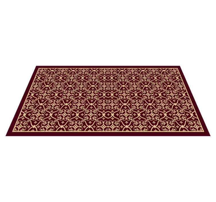 Tapis vinyle vintage Élégance rétro raffinée - TenStickers