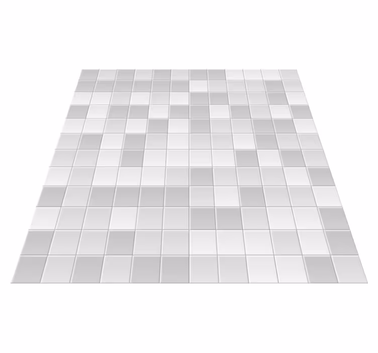 Tapis vinyle carreaux Carrés de carreaux gris - TenStickers