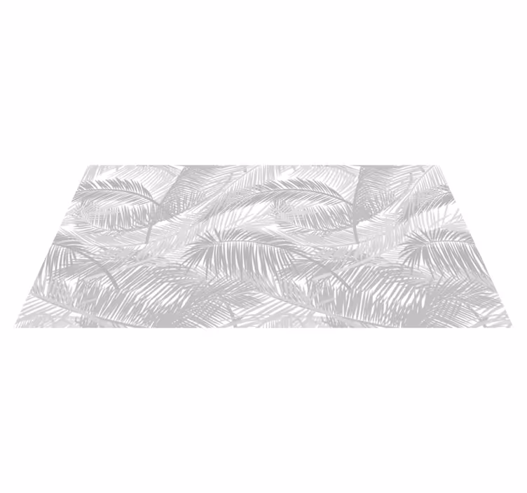 Tapis vinyle nature feuilles de palmier élégantes - TenStickers