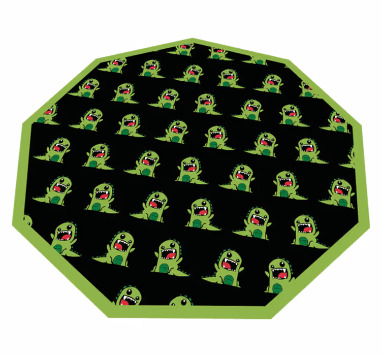 Tapis vinyle pour enfants modèle de créature de dessin animé - TenStickers