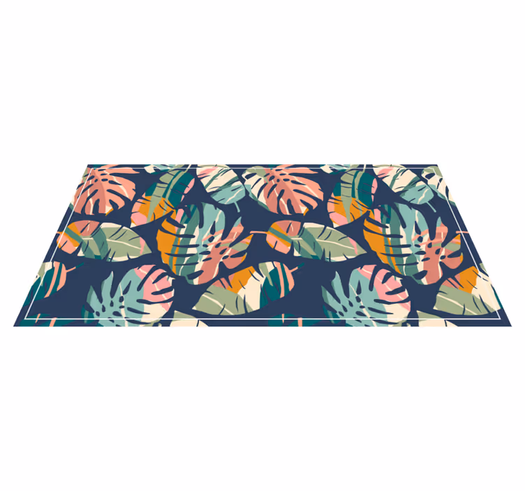 Tapis vinyle nature concept de feuille tropicale - TenStickers