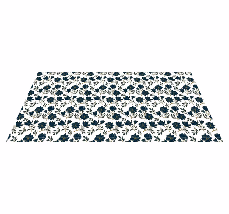 Tapis vinyle plantes conception de beauté florale - TenStickers