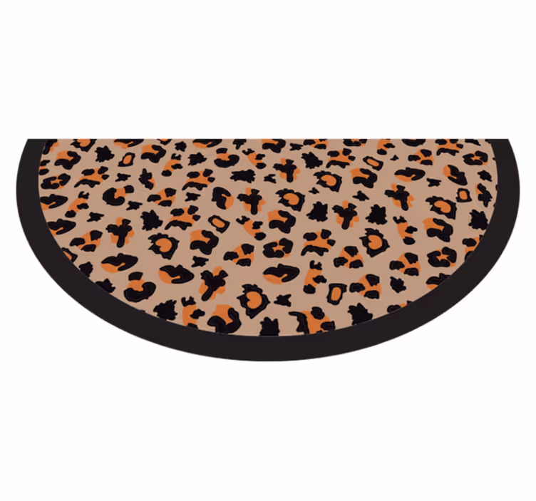 Tapis vinyle motif animal impression léopard audacieux - TenStickers