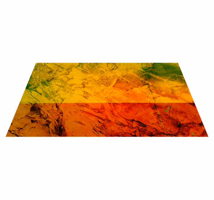 Tapis vinyle texture couches de couleurs chaudes - TenStickers