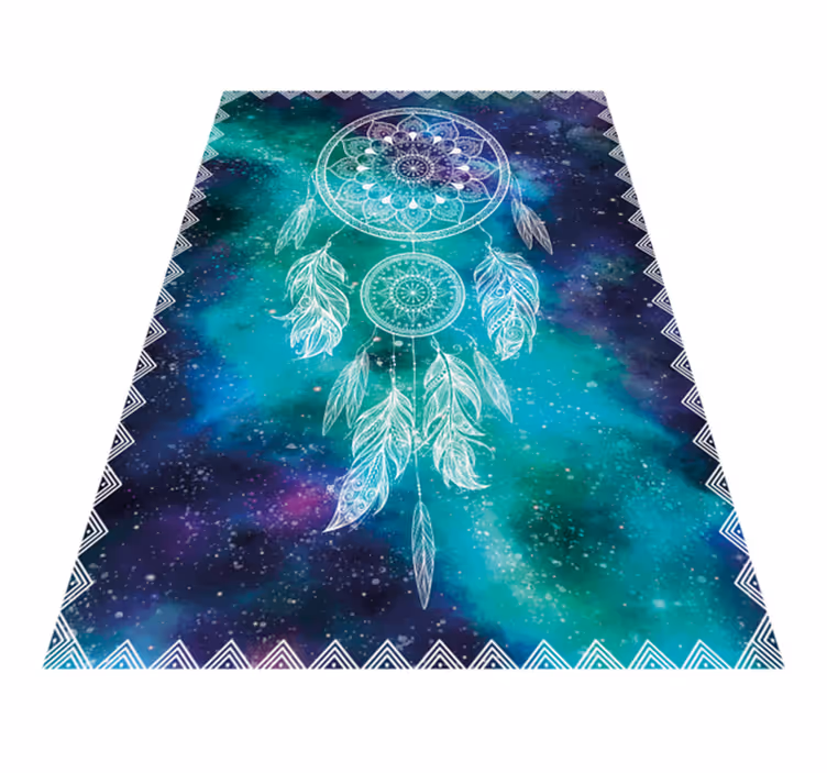 Tapis vinyle mandala modèle d'attrape-rêves - TenStickers