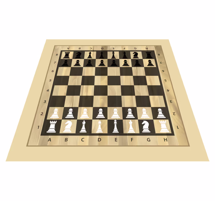 Tapis vinyle jeux surface de jeu d'échecs - TenStickers