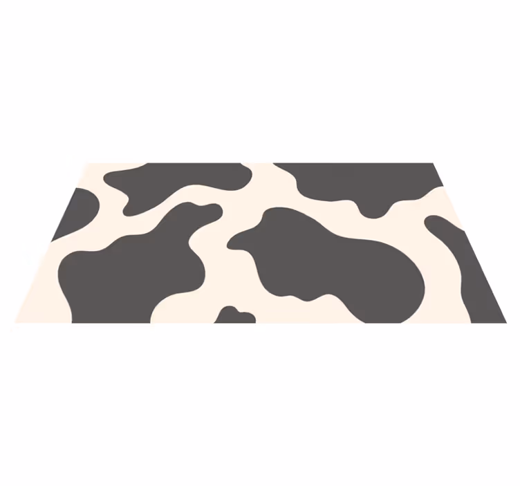 Tapis vinyle motif animal cuir de vache classique - TenStickers