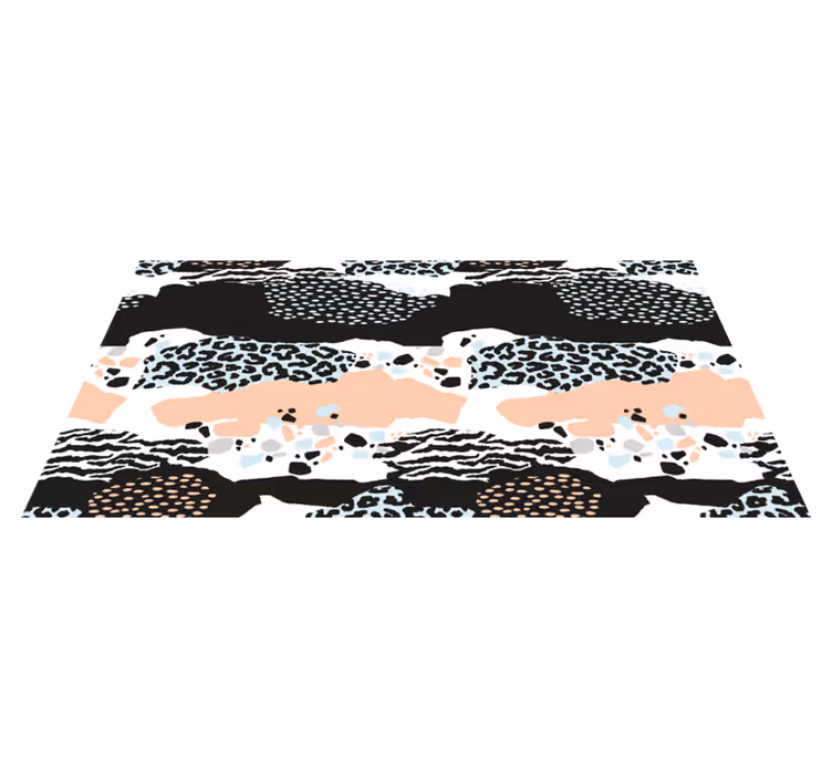 Tapis vinyle motif animal Élégance léopard raffinée - TenStickers