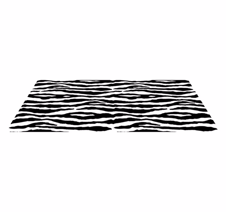 Tapis vinyle motif animal rayures zébrées chics - TenStickers
