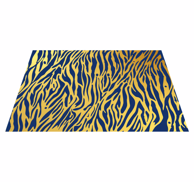 Tapis vinyle motif animal concept de rayures zébrées - TenStickers