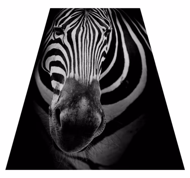 Tapis vinyle animal imprimé à rayures zébrées - TenStickers